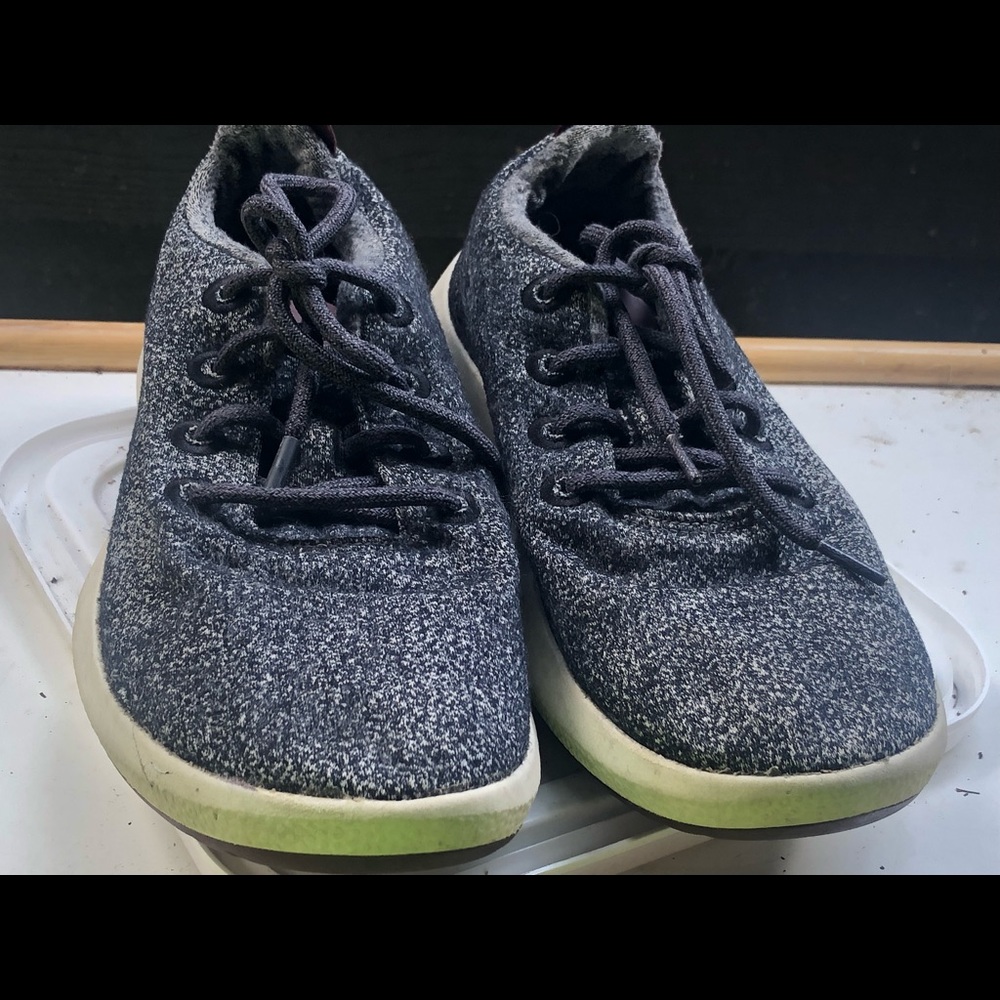 Allbirds 0619NV1 Men’s Black Gray Wool Runners Athletic Sneakers Size 10 - Picture 4 of 10